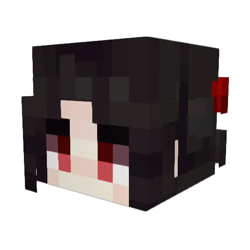 Angelsys Minecraft avatar head, 3D render