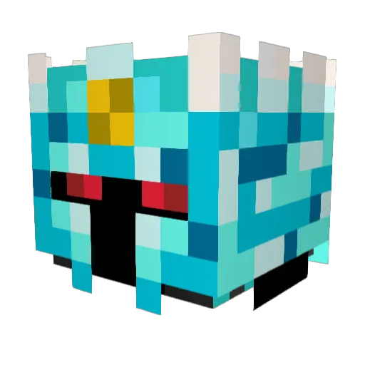 AngeluS120 Minecraft avatar head, 3D render
