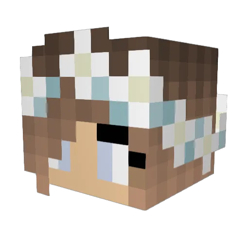 Angelus_668 Minecraft avatar head, 3D render