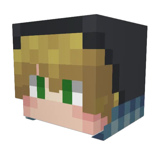 Angelus_Domini Minecraft avatar head, 3D render