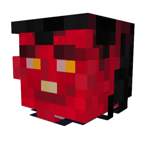 Angelus_Hexcraft Minecraft avatar head, 3D render