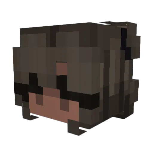 AngelxSquish Minecraft avatar head, 3D render