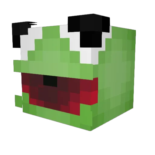 Angelx_ Minecraft avatar head, 3D render