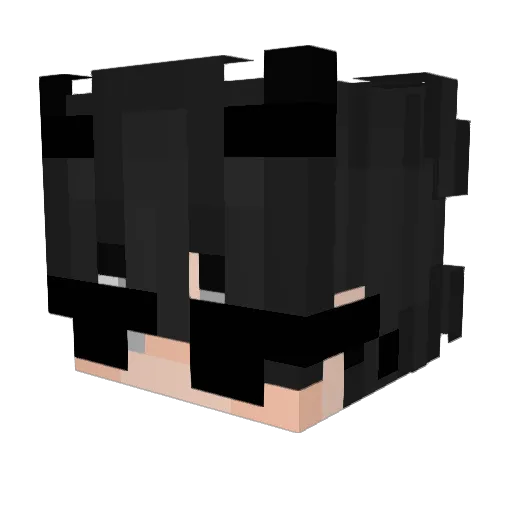 Angelx_xd Minecraft avatar head, 3D render