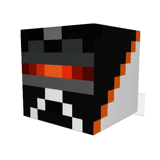 AngesMortel Minecraft avatar head, 3D render