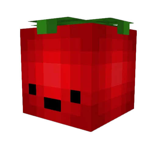 Angestral Minecraft avatar head, 3D render