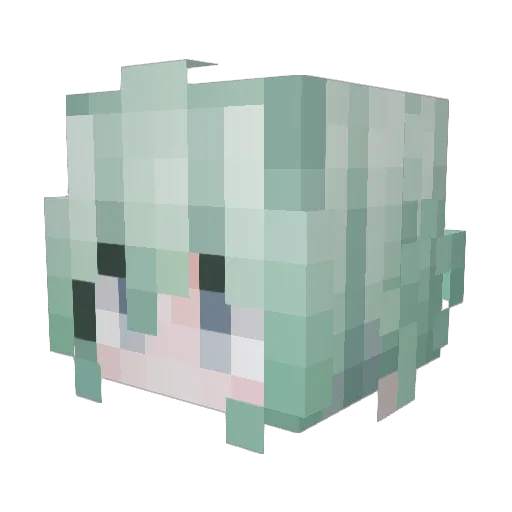 Angetenar9 Minecraft avatar head, 3D render
