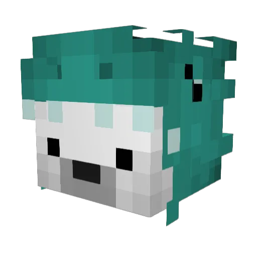Angi06222 Minecraft avatar head, 3D render