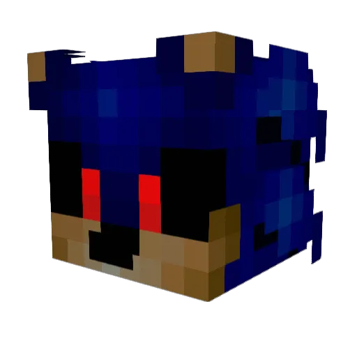 AngiMaro Minecraft avatar head, 3D render