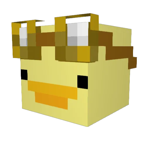 Angie3056 Minecraft avatar head, 3D render