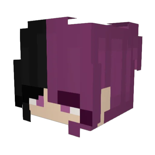 Angie345 Minecraft avatar head, 3D render