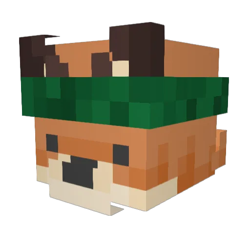 AngieGoat Minecraft avatar head, 3D render
