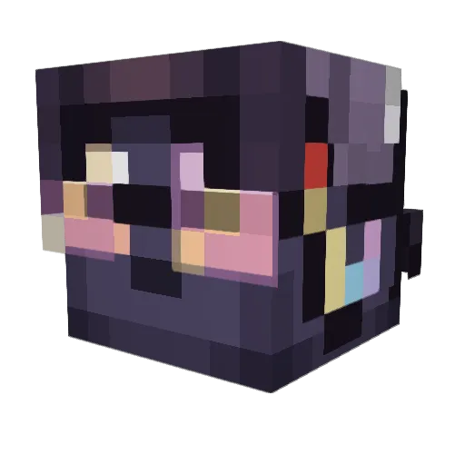 Angie_Andromeda Minecraft avatar head, 3D render