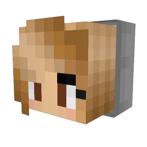 Angie_aDx Minecraft avatar head, 3D render