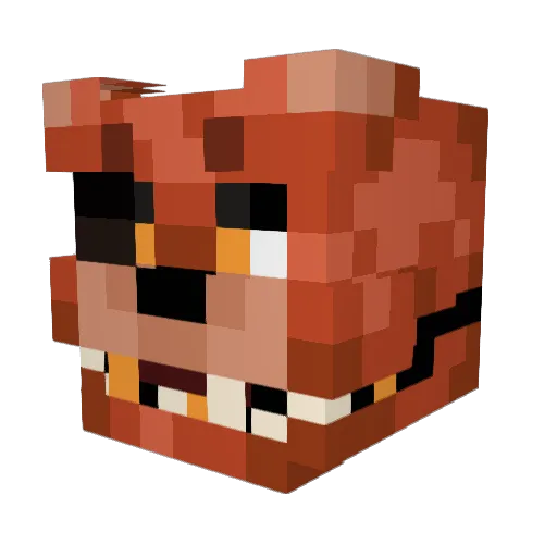 Angieexd Minecraft avatar head, 3D render