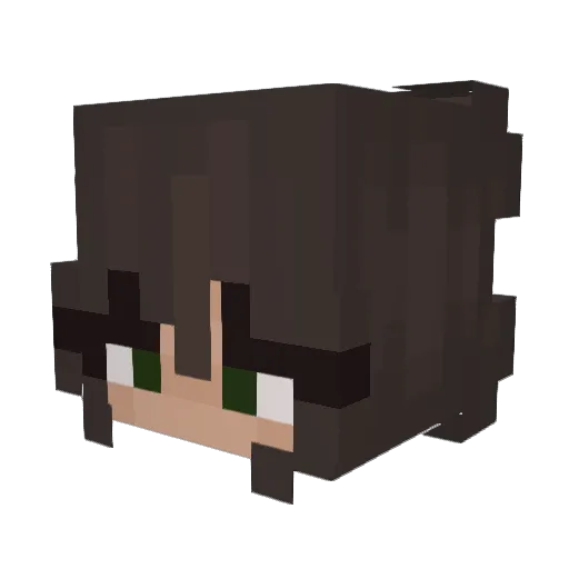 Angje Minecraft avatar head, 3D render