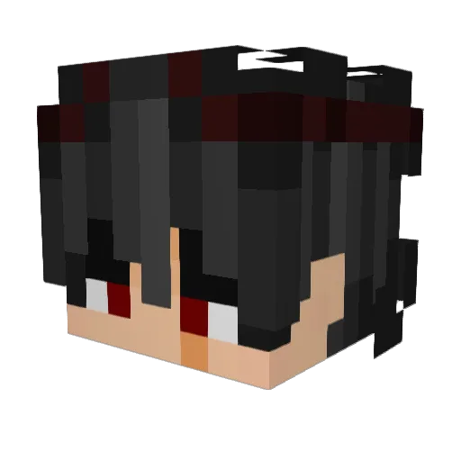 Angl3smortz Minecraft avatar head, 3D render