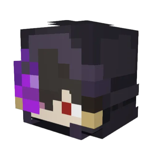Angle122 Minecraft avatar head, 3D render