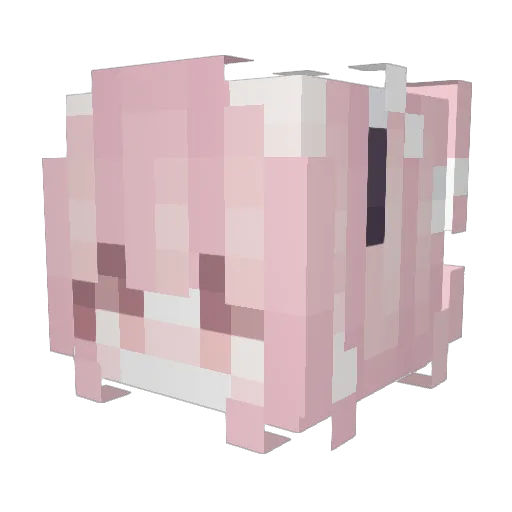 Angle_Devil Minecraft avatar head, 3D render