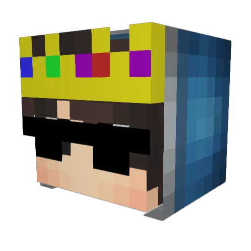 AngloCraft89 Minecraft avatar head, 3D render