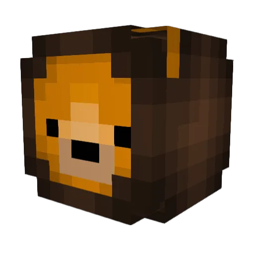 Angolithy Minecraft avatar head, 3D render
