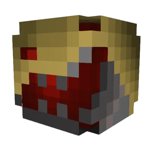 Angorgath Minecraft avatar head, 3D render