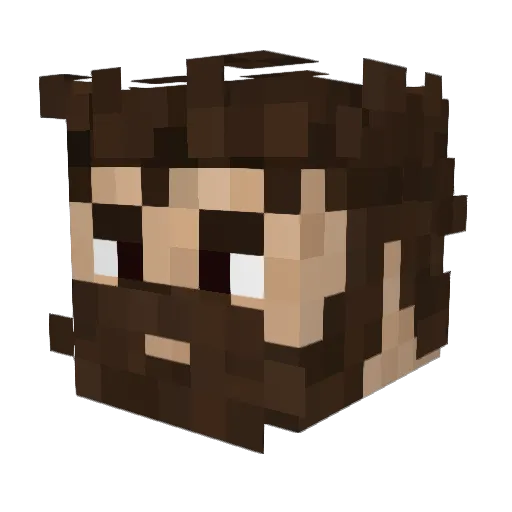 Angorne Minecraft avatar head, 3D render