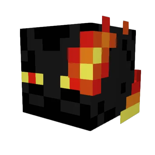 AngratZ Minecraft avatar head, 3D render