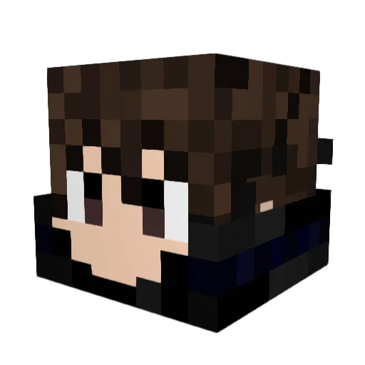 Angrod_ Minecraft avatar head, 3D render