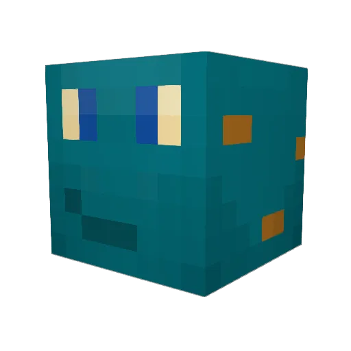 AngryBeastman Minecraft avatar head, 3D render
