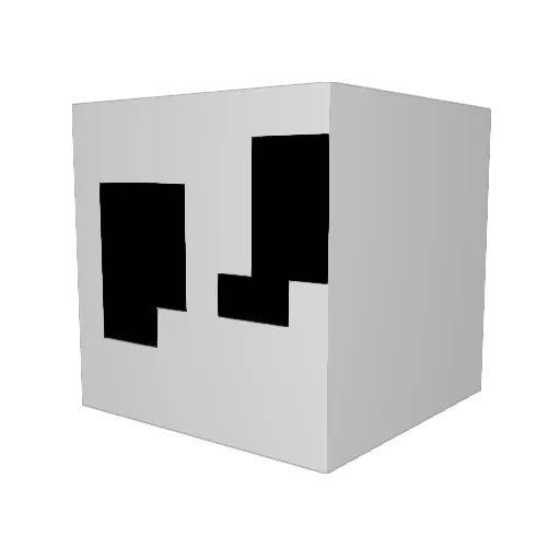 AngryBenGo Minecraft avatar head, 3D render