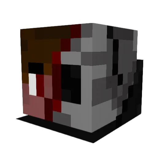 AngryBirdHDxD Minecraft avatar head, 3D render
