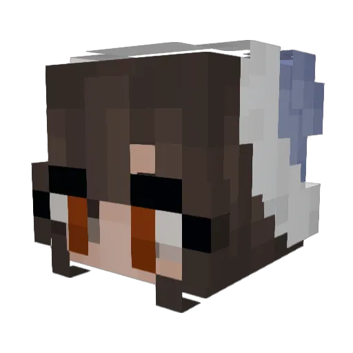 AngryBunnyXO Minecraft avatar head, 3D render