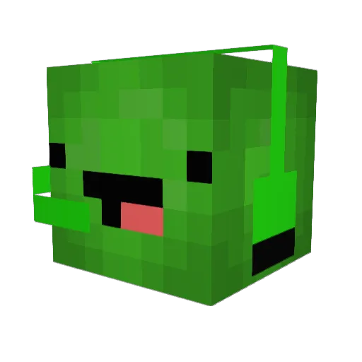 AngryCTT Minecraft avatar head, 3D render