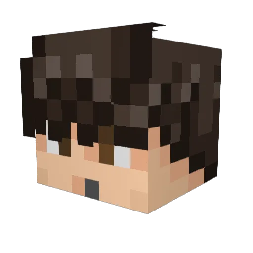 AngryGhost98 Minecraft avatar head, 3D render