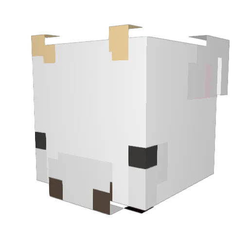 AngryHotPocket Minecraft avatar head, 3D render