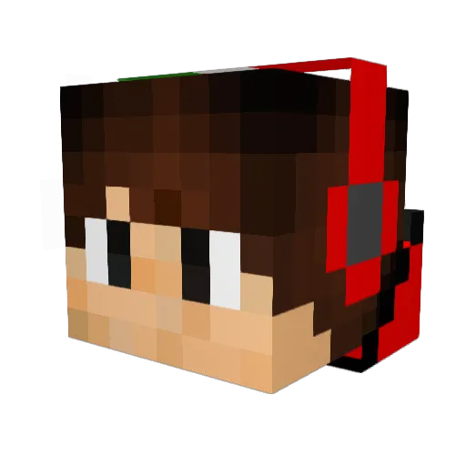 AngryItalian218 Minecraft avatar head, 3D render