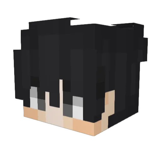 AngryKittyPlay Minecraft avatar head, 3D render