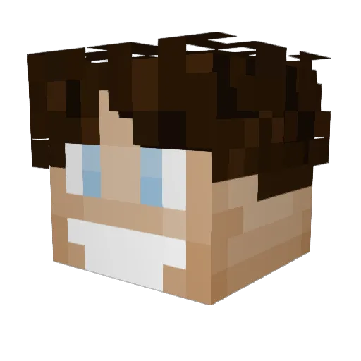 AngryLime Minecraft avatar head, 3D render