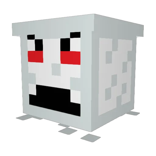 AngryMilkMann Minecraft avatar head, 3D render