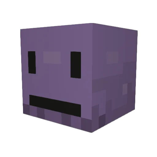 AngryPotato4 Minecraft avatar head, 3D render