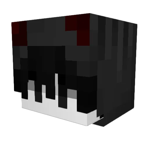 AngryRods Minecraft avatar head, 3D render