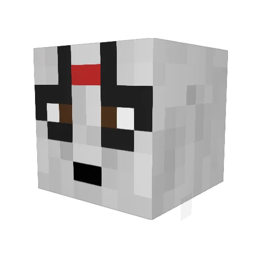 AngrySoviet Minecraft avatar head, 3D render