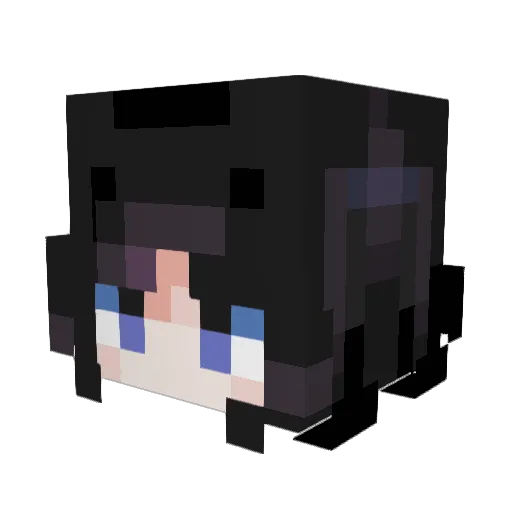 AngryToeBeans Minecraft avatar head, 3D render