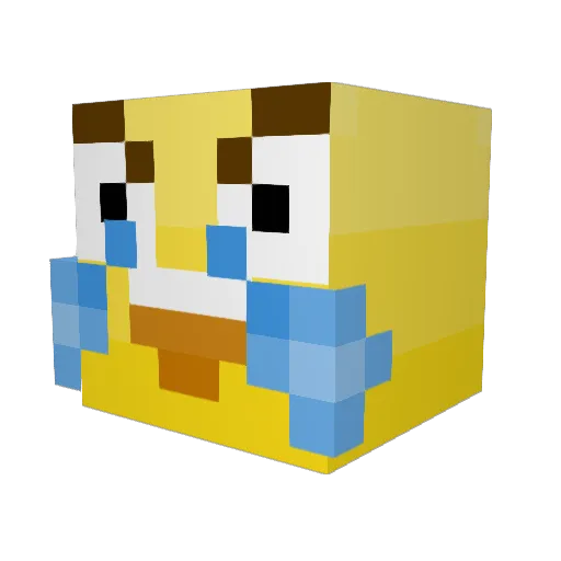 Angry_Fries Minecraft avatar head, 3D render
