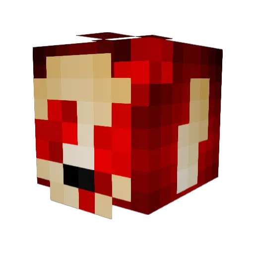 Angry_Teletubbie Minecraft avatar head, 3D render