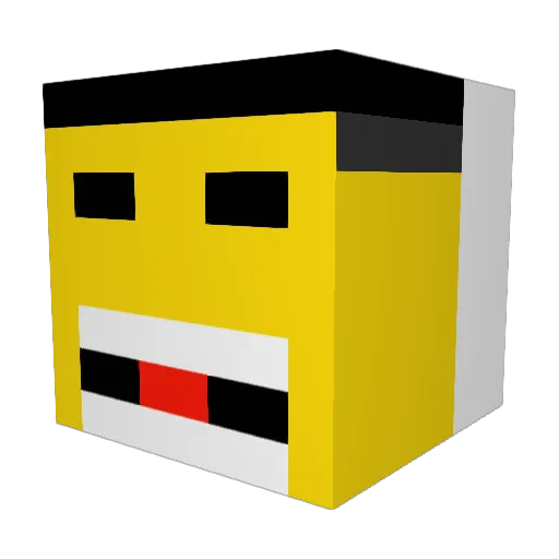 Angry_vik1ng Minecraft avatar head, 3D render