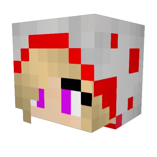 Angrybanana111 Minecraft avatar head, 3D render