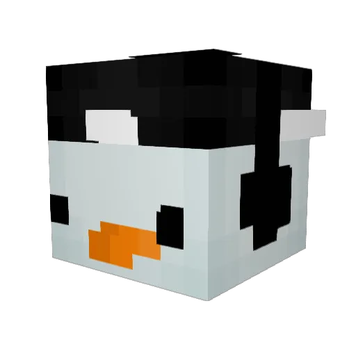 Angryflint Minecraft avatar head, 3D render