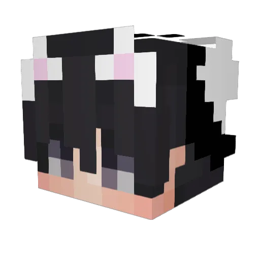 Angryg0at Minecraft avatar head, 3D render